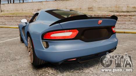 Dodge Viper SRT TA 2014 Rebuild para GTA 4