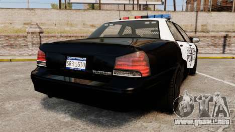 GTA V Vapid Steelport Police Cruiser [ELS] para GTA 4