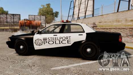 GTA V Vapid Steelport Police Cruiser [ELS] para GTA 4