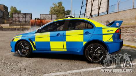 Mitsubishi Lancer Evo X Humberside Police [ELS] para GTA 4