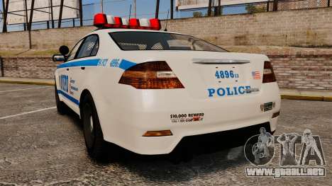 GTA V Police Vapid Interceptor NYPD para GTA 4