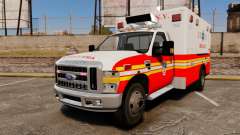 Ford F-350 FDNY Ambulance [ELS] para GTA 4