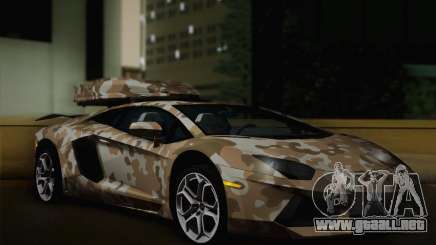 Lamborghini Aventador LP 700-4 Camouflage para GTA San Andreas
