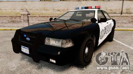 GTA V Vapid Steelport Police Cruiser [ELS] para GTA 4