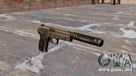 SIG-Sauer P226 pistola con silenciador para GTA 4