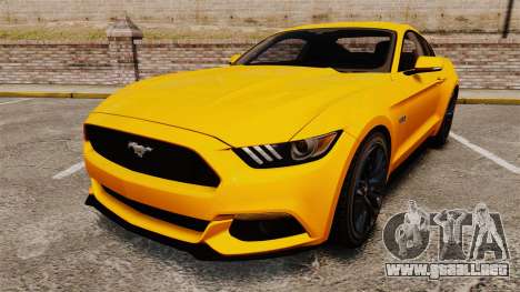 Ford Mustang GT 2015 v2.0 para GTA 4