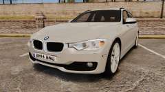 BMW 330d Touring (F31) 2014 Unmarked Police ELS para GTA 4