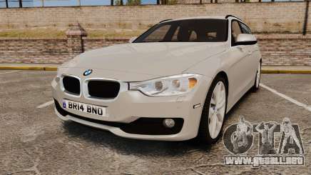 BMW 330d Touring (F31) 2014 Unmarked Police ELS para GTA 4