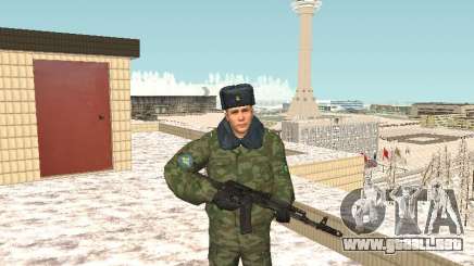 Militar en el uniforme de invierno para GTA San Andreas