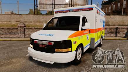 GMC Savana 2005 Ambulance [ELS] para GTA 4