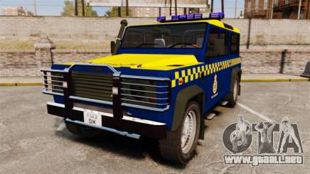 Land Rover Defender HM Coastguard [ELS] para GTA 4