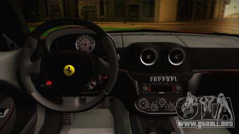 Ferrari 599 GTO 2011 para GTA San Andreas