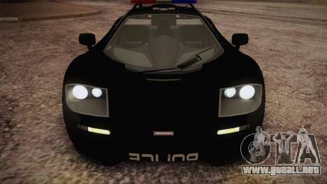 McLaren F1 Police Edition para GTA San Andreas