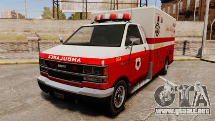 Iraní de pintura ambulancia para GTA 4