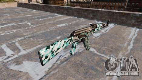 El AK-47 Aqua Camo para GTA 4