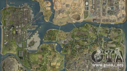 El nuevo mapa en HD para GTA San Andreas