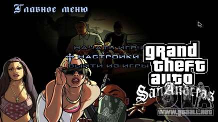 HD menús para GTA San Andreas