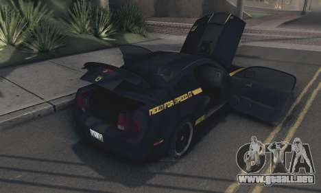 Ford Mustang Shelby Terlingua 2008 NFS Edition para GTA San Andreas