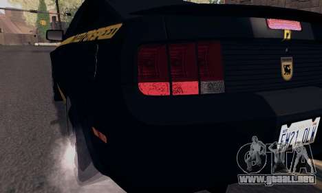 Ford Mustang Shelby Terlingua 2008 NFS Edition para GTA San Andreas