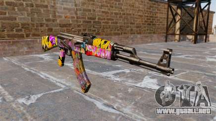 El AK-47 Graffiti para GTA 4