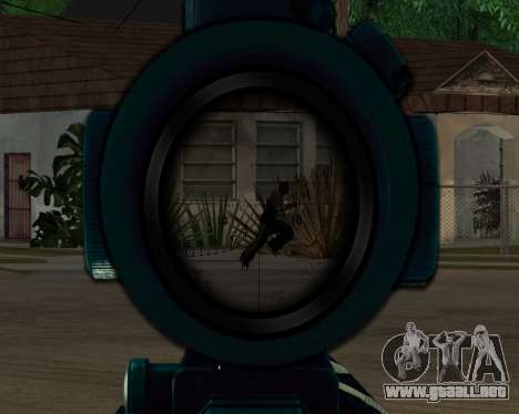 Sniper skope mod para GTA San Andreas