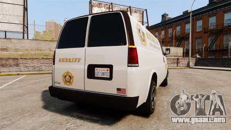Vapid Speedo Los Santos County Sheriff [ELS] para GTA 4