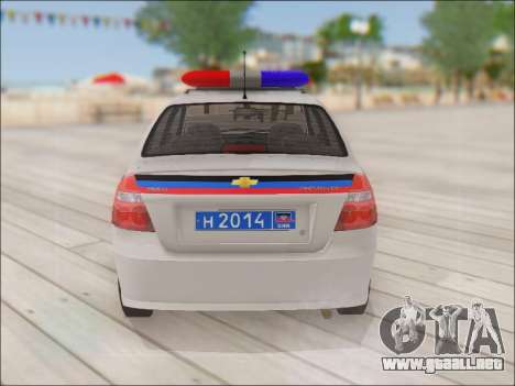 Chevrolet Aveo Policía no molestar para GTA San Andreas