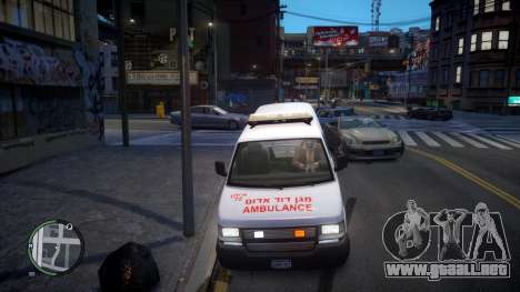 Israel MDA Ambulance para GTA 4