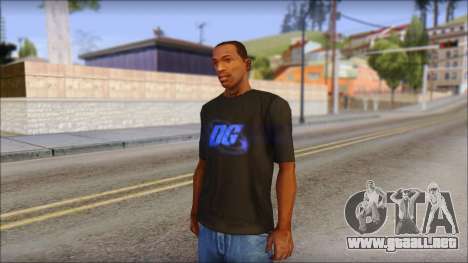 DG Negra T-Shirt para GTA San Andreas