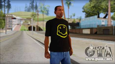 Nirvana T-Shirt para GTA San Andreas