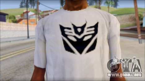 Decepticon T-Shirt para GTA San Andreas