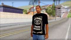 Jack Daniels Fan T-Shirt Black para GTA San Andreas
