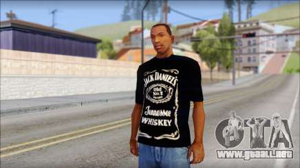 Jack Daniels Fan T-Shirt Black para GTA San Andreas
