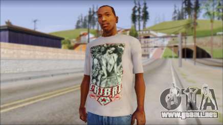 Tribal tee Mouse Inked White T-Shirt para GTA San Andreas