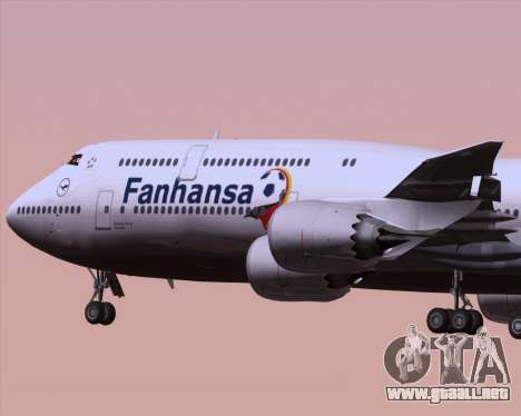 Boeing 747-830 Lufthansa - Fanhansa para GTA San Andreas