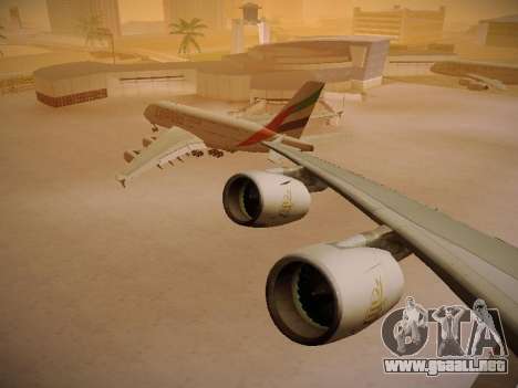 Airbus A380-800 Emirates para GTA San Andreas