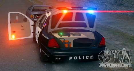 Ford Crown Victoria LCPD [ELS] Pushbar para GTA 4
