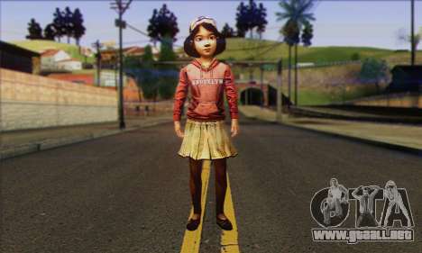 Klementine from Walking Dead para GTA San Andreas