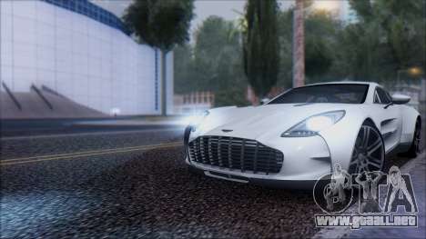 Aston Martin One-77 para GTA San Andreas