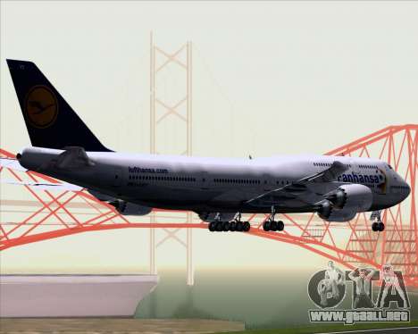 Boeing 747-830 Lufthansa - Fanhansa para GTA San Andreas