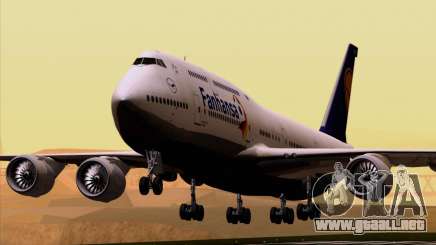 Boeing 747-830 Lufthansa - Fanhansa para GTA San Andreas