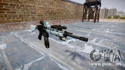 Automatic rifle Colt M4A1 calaveras para GTA 4