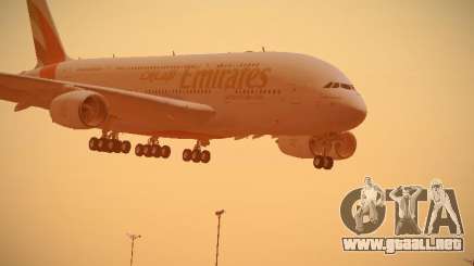 Airbus A380-800 Emirates para GTA San Andreas