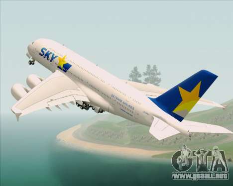 Airbus A380-800 Skymark Airlines para GTA San Andreas