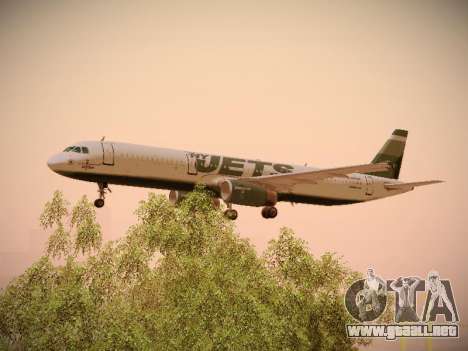 Airbus A321-232 jetBlue NYJets para GTA San Andreas