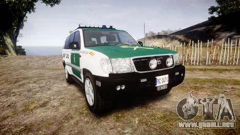 Toyota Land Cruiser Guardia Civil Cops [ELS] para GTA 4