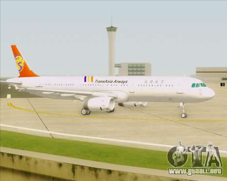 Airbus A321-200 TransAsia Airways para GTA San Andreas