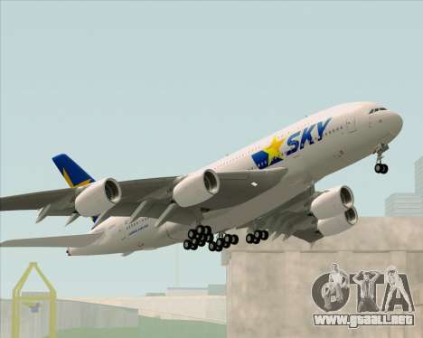 Airbus A380-800 Skymark Airlines para GTA San Andreas