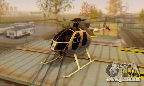 El MD500E helicóptero v3 para GTA San Andreas