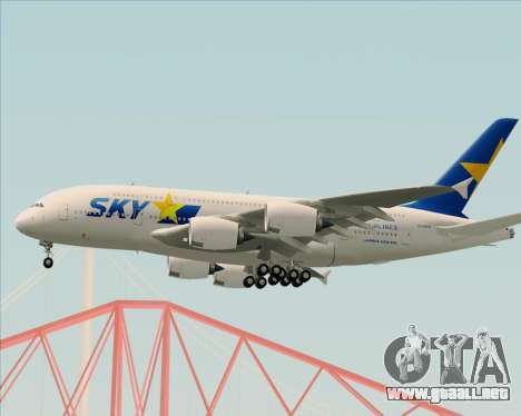 Airbus A380-800 Skymark Airlines para GTA San Andreas